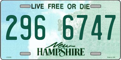 NH license plate 2966747