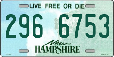 NH license plate 2966753