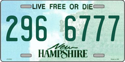 NH license plate 2966777