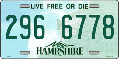 NH license plate 2966778