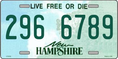 NH license plate 2966789