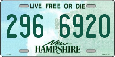 NH license plate 2966920
