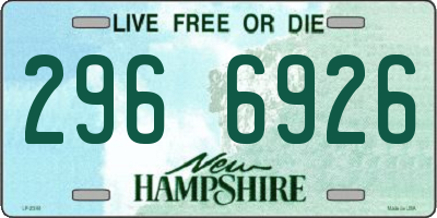 NH license plate 2966926