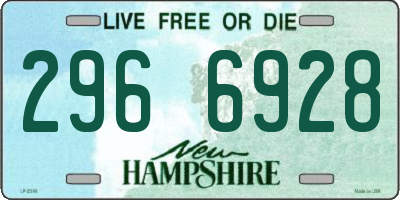 NH license plate 2966928