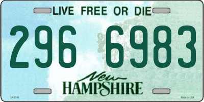 NH license plate 2966983