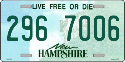 NH license plate 2967006