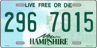 NH license plate 2967015