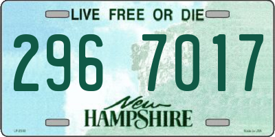 NH license plate 2967017