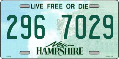 NH license plate 2967029