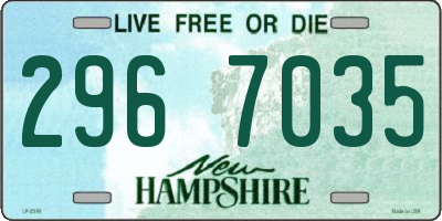 NH license plate 2967035