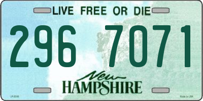 NH license plate 2967071