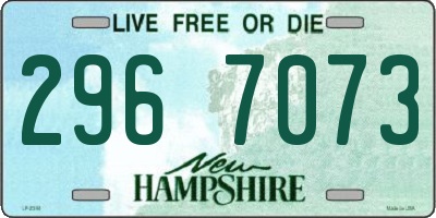 NH license plate 2967073