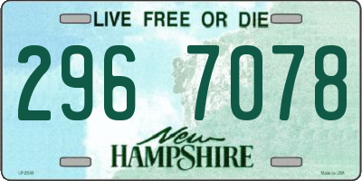 NH license plate 2967078