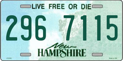 NH license plate 2967115