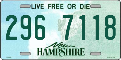 NH license plate 2967118
