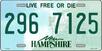 NH license plate 2967125