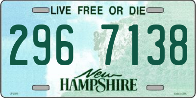 NH license plate 2967138