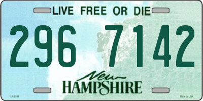 NH license plate 2967142