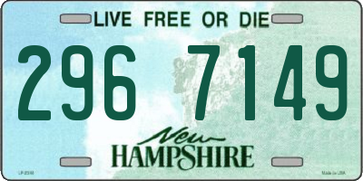 NH license plate 2967149