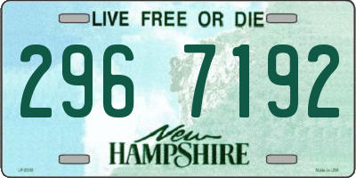 NH license plate 2967192