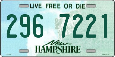 NH license plate 2967221
