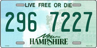 NH license plate 2967227