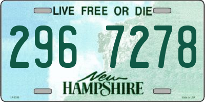 NH license plate 2967278
