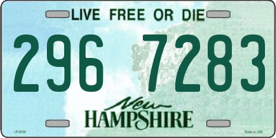 NH license plate 2967283