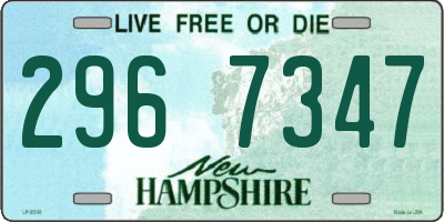 NH license plate 2967347