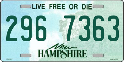 NH license plate 2967363