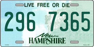 NH license plate 2967365
