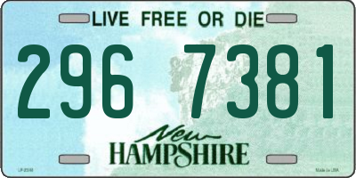 NH license plate 2967381