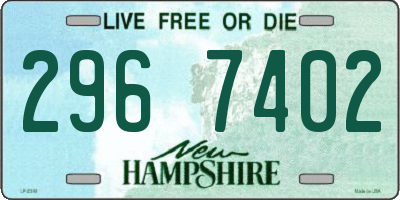 NH license plate 2967402