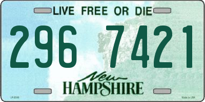 NH license plate 2967421