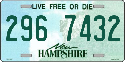 NH license plate 2967432