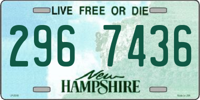 NH license plate 2967436