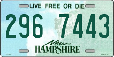 NH license plate 2967443