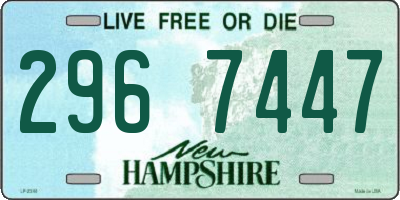 NH license plate 2967447