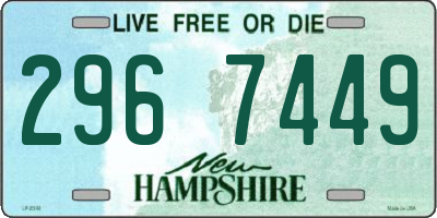NH license plate 2967449