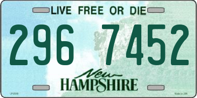 NH license plate 2967452