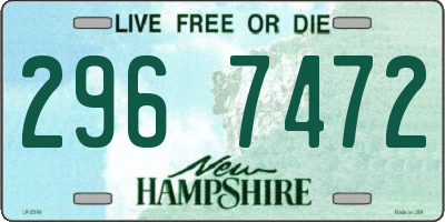 NH license plate 2967472