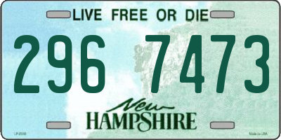 NH license plate 2967473