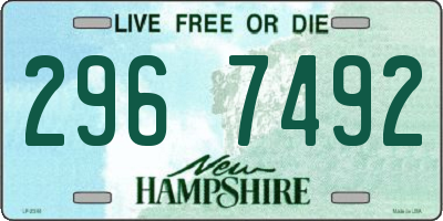 NH license plate 2967492