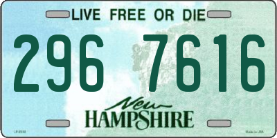 NH license plate 2967616