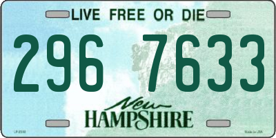 NH license plate 2967633