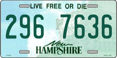 NH license plate 2967636