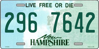 NH license plate 2967642