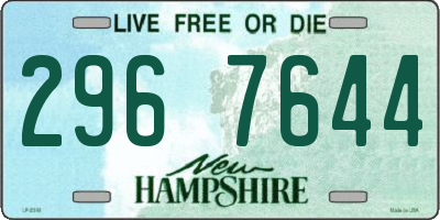 NH license plate 2967644