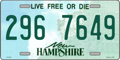 NH license plate 2967649
