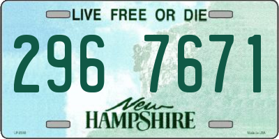 NH license plate 2967671
